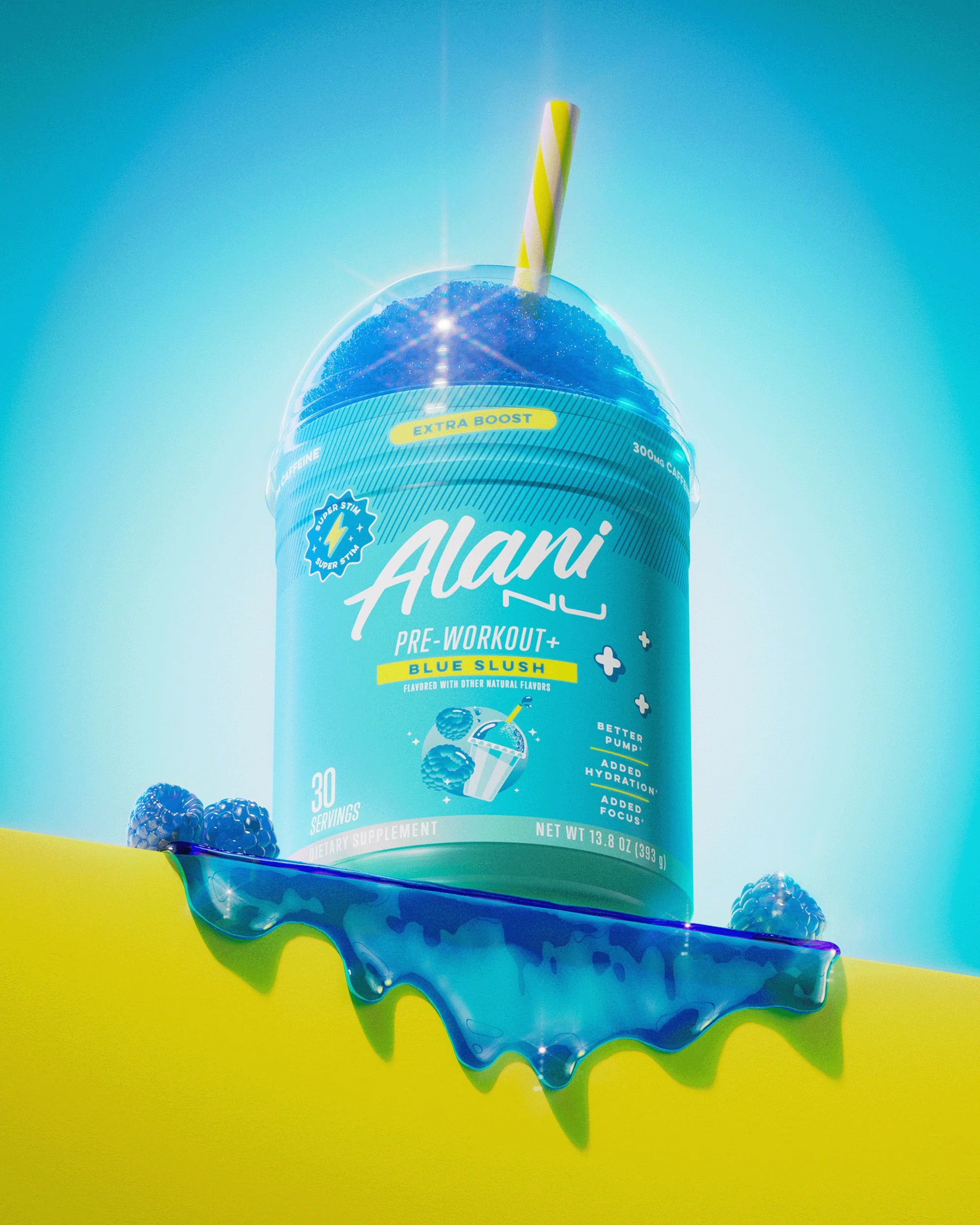Energy Drink & Pre-Workout+ - Blue Slush - Image 2