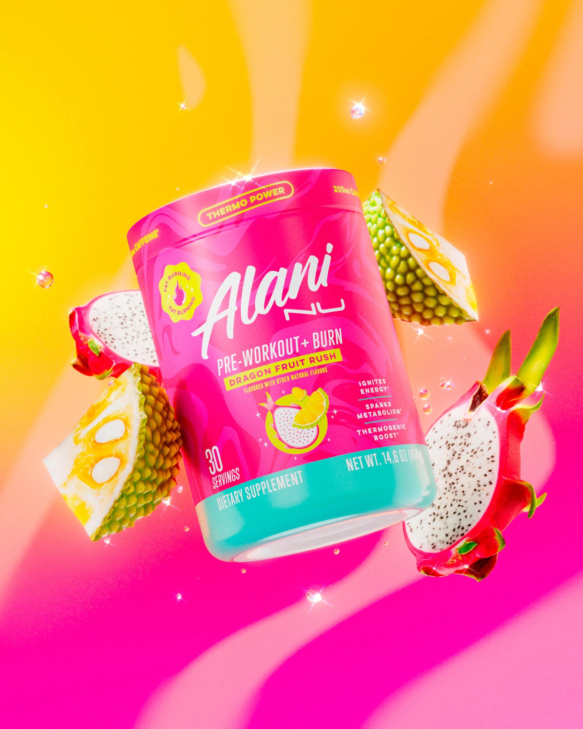 Pre-Workout+ Burn - Dragon Fruit Rush - Image 2